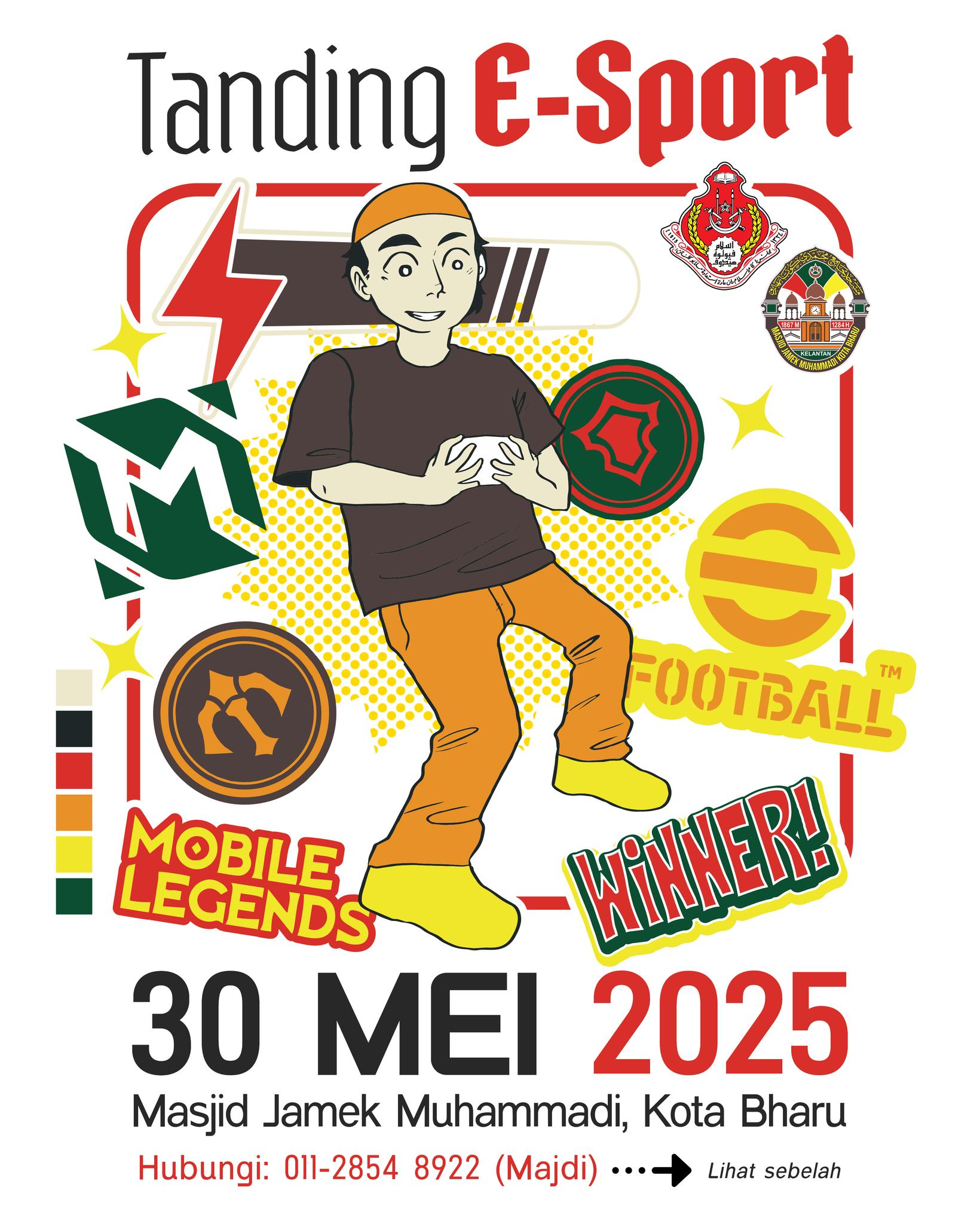 Tanding E-Sport di Masjid Jamek Muhammadi Kota Bharu (Masjid negeri Kelantan)
