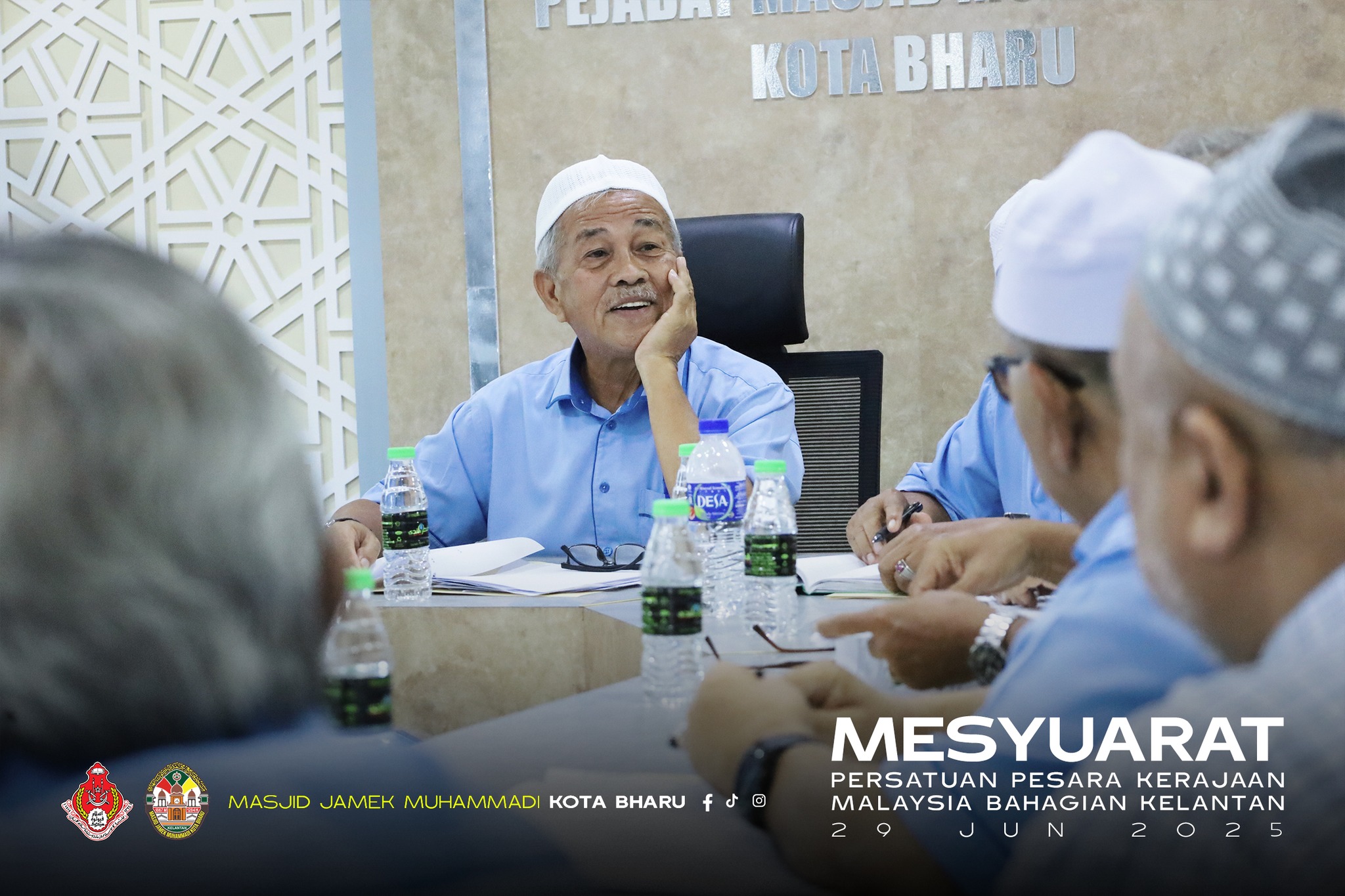 Mesyuarat Persatuan Pesara Kerajaan Malaysia (PPKM), Bahagian Negeri Kelantan di Masjid Jamek Muhammadi Kota Bharu