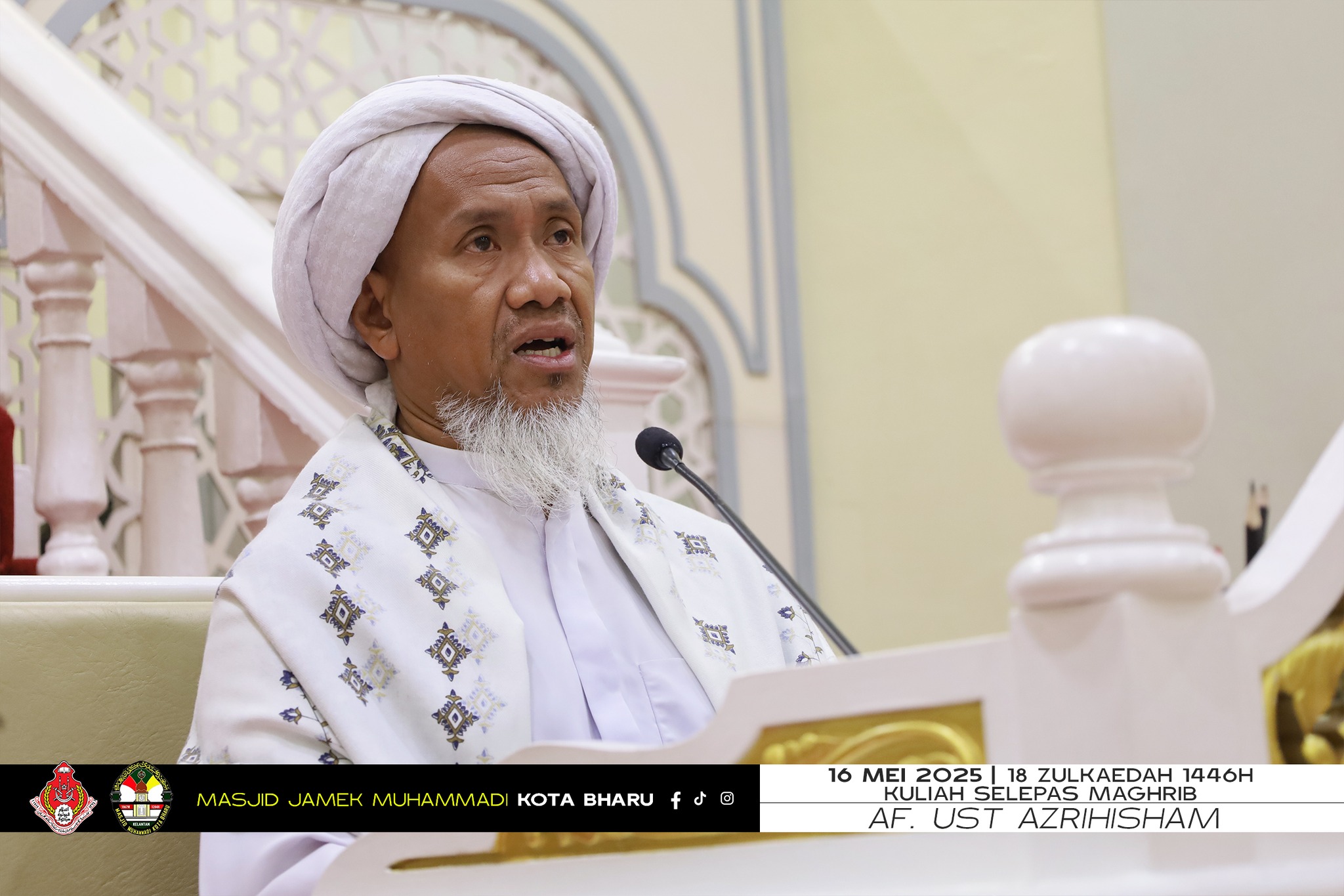 KULIAH MAGHRIB KITAB MINHAJUL ABIDIN (JUMAAT) 16 MEI 2025/18 ZULKAEDAH 1446H OLEH AF. UST AZRIHISHAM
