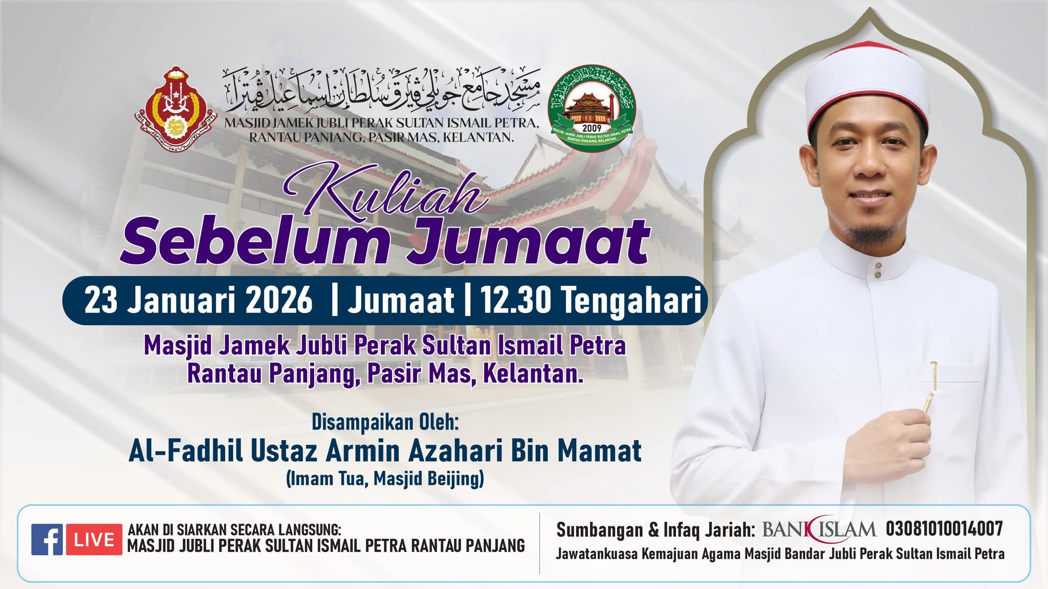 KULIAH SEBELUM JUMAAT MINGGU KEEMPAT BULAN JANUARI 2026