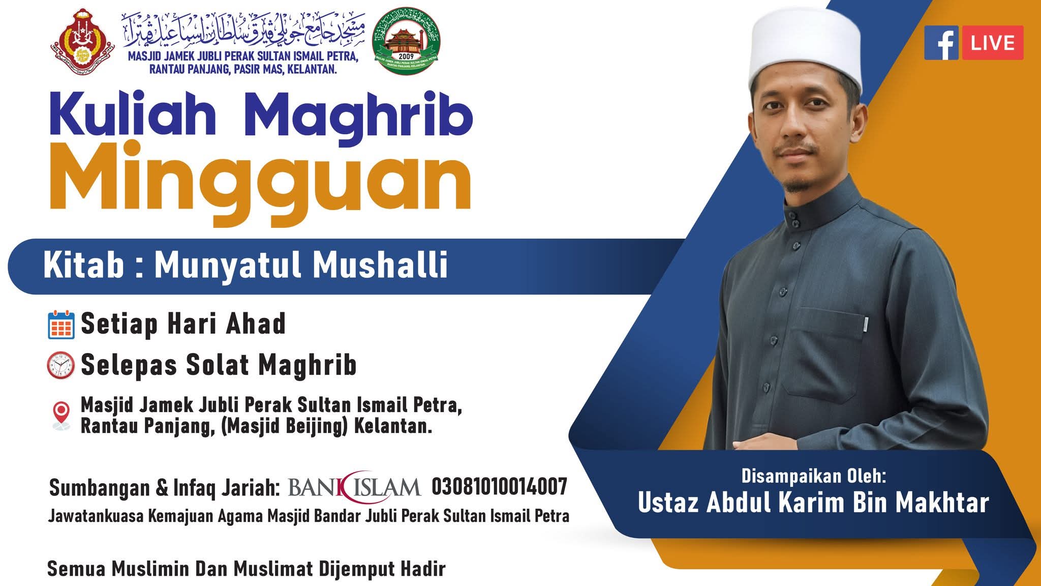 KULIAH MAGHRIB MINGGUAN HARI AHAD